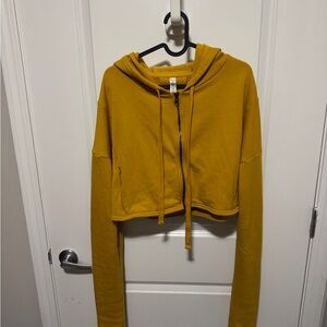 Alo cropped full zip hoodie